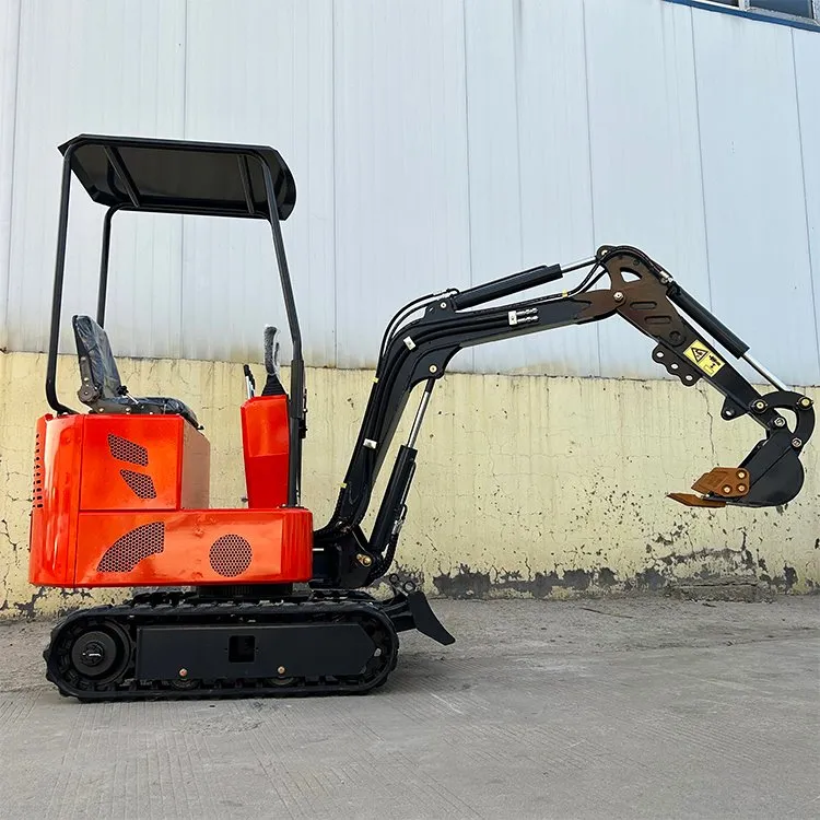 Kotitalouksien maankaivamiseen tarkoitettu minikaivukone